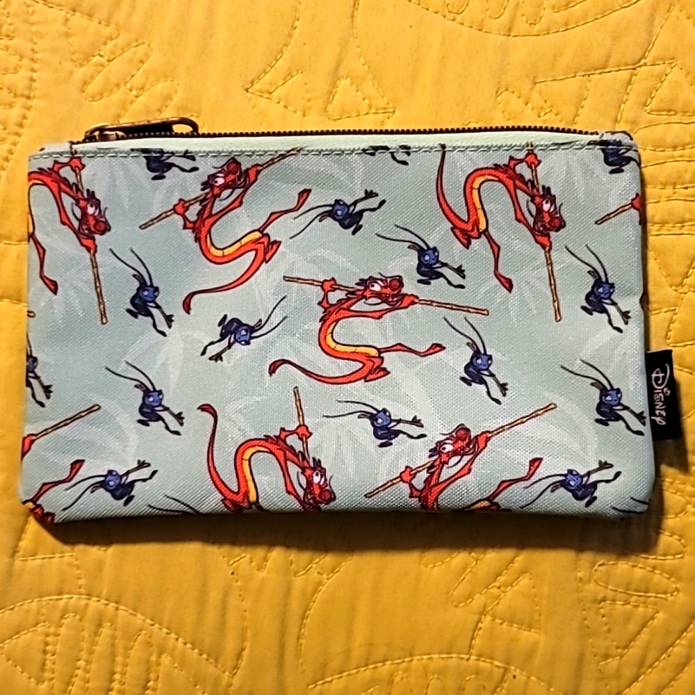 New Disney Loungefly Mushu Makeup Bag